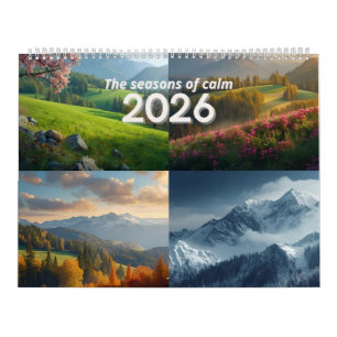 Moderne Minimalistische Natuur 2026 Muurkalender Kalender