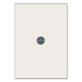 Moderne minimalistische neutrale bruiloft kaart (Achterkant)