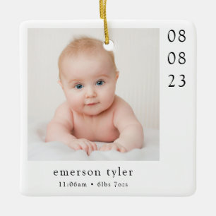 Moderne minimalistische nieuwe baby keramisch ornament