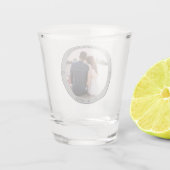 Moderne, minimalistische nieuwigheids-weddenschaps shot glas (Achterkant)