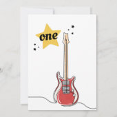 Moderne minimalistische one Rocks Baby 1ste verjaa Kaart (Achterkant)