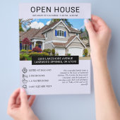 Moderne minimalistische onroerend goed open huis f flyer (Hand)