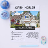 Moderne minimalistische onroerend goed open huis f flyer (Enkel)