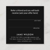 Moderne minimalistische onroerend goed verwijzing (Achterkant)