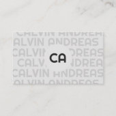 Moderne minimalistische ontwerper van architect visitekaartje (Voorkant)