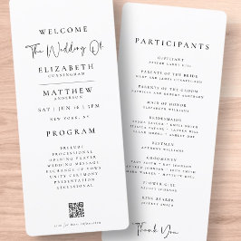 Moderne minimalistische ooglijdende eenvoudige bru programma