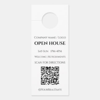 Moderne Minimalistische Open Huis Vastgoed QR Code