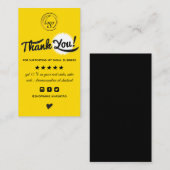 Moderne minimalistische orde dank u visitekaartje (Voorkant / Achterkant)