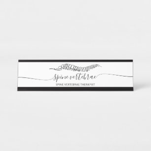 Moderne Minimalistische Orthopedisch arts Massage Bureau Naambordje