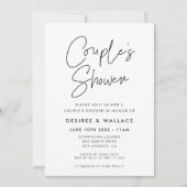 Moderne minimalistische paar douche kaart (Voorkant)