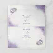 Moderne minimalistische Paarse Lila trend (Buitenkant ongevouwen)