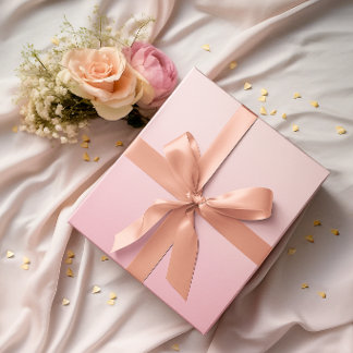 Moderne Minimalistische Pastel Roze Gradiënt Cadeaupapier