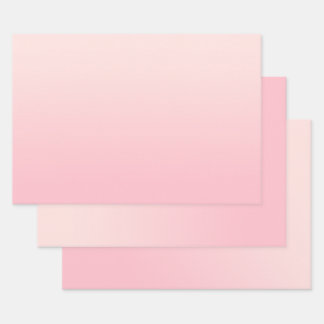 Moderne Minimalistische Pastel Roze Gradiënt Inpakpapier Vel