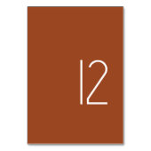 Moderne Minimalistische Pastel Trouwtafelkaart Num Kaart (Voorkant)