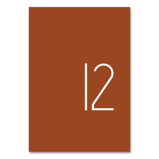 Moderne Minimalistische Pastel Trouwtafelkaart Num Kaart (Voorkant)