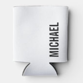 Moderne minimalistische persoonlijke naam blikjeskoeler (Voorkant)