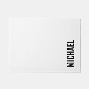 Moderne minimalistische persoonlijke naam deurmat