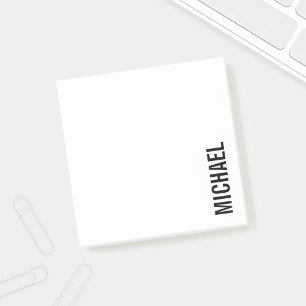 Moderne minimalistische persoonlijke naam post-it® notes