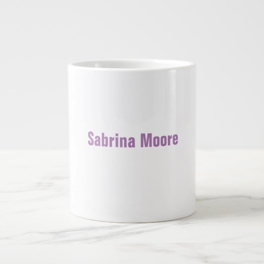 Moderne minimalistische Plain Professional Extra Grote Beker (Voorkant)