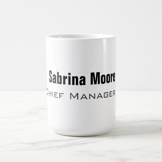 Moderne minimalistische Plain Professional Koffiemok (Center)