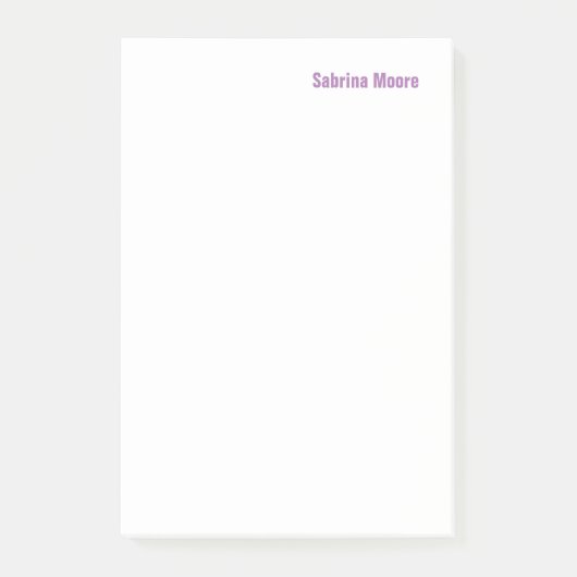 Moderne minimalistische Plain Professional Post-it® Notes (Voorkant)