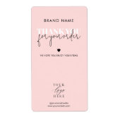 Moderne minimalistische product verpakking doos ve etiket (Voorkant)