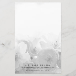 Moderne Minimalistische Professionele Bloemen Vrou Briefpapier