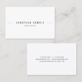 Moderne minimalistische professionele eenvoudige S Visitekaartje (Voorkant / Achterkant)