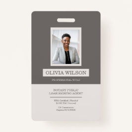 Moderne minimalistische professionele ID Badge