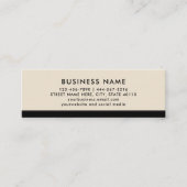 Moderne minimalistische professionele neutrale ben mini visitekaartje (Voorkant)