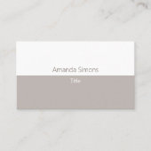 Moderne Minimalistische Professionele QR Code Lich Visitekaartje (Voorkant)