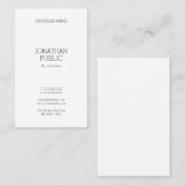 Moderne minimalistische professionele Sjabloon Ele Visitekaartje (Voorkant / Achterkant)