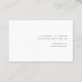 Moderne minimalistische professionele Sjabloon Visitekaartje (Achterkant)