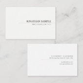 Moderne minimalistische professionele Sjabloon Visitekaartje (Voorkant / Achterkant)