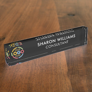 Moderne minimalistische professionele zwarte Kanto Naambordje