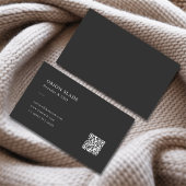 Moderne Minimalistische QR Code Professioneel Donk Visitekaartje