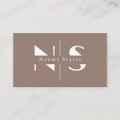 Moderne Minimalistische QR Code Professionele Foto Visitekaartje (Voorkant)