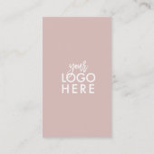 Moderne minimalistische QR Code Script Business Lo Visitekaartje (Achterkant)