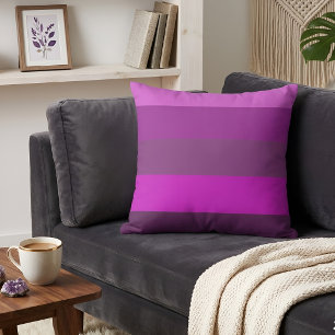 Moderne Minimalistische Roze & Paarse Gradiënt Str Kussen