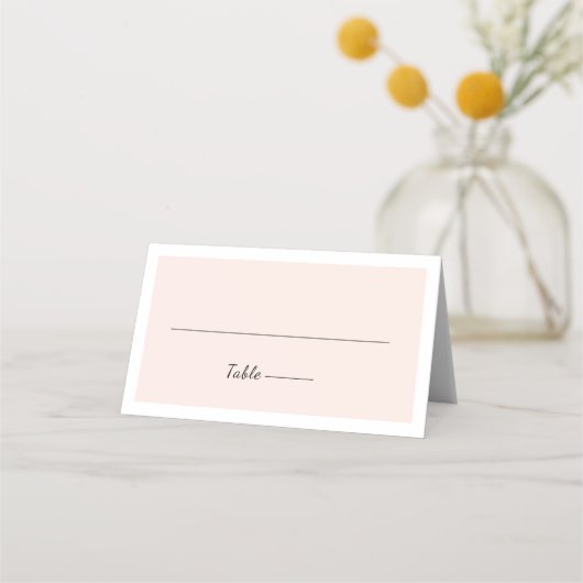 Moderne minimalistische roze trouwerekkaarten voor (Voorkant)