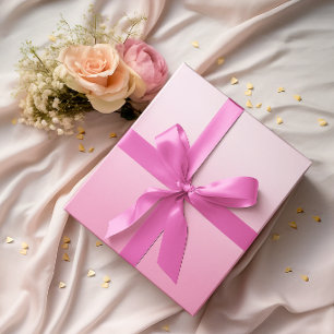 Moderne Minimalistische Roze Verlopende Katoenen C Cadeaupapier