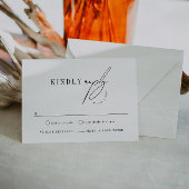 Moderne minimalistische RSVP Enclosure Kaart