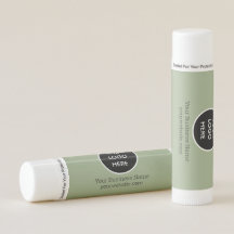 Moderne minimalistische salie groen aangepaste log
