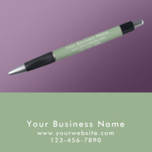 Moderne Minimalistische Saliegroen Zakelijke Promo Pen