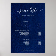 Moderne Minimalistische Salon Prijslijst Bord voor