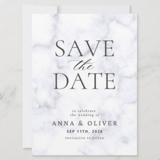 Moderne Minimalistische Save the Date Kaart