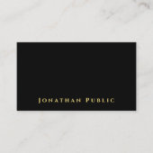 Moderne minimalistische scanbare QR-code zwart en  Visitekaartje (Voorkant)