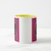 Moderne, minimalistische schedel design. mok (Midden)