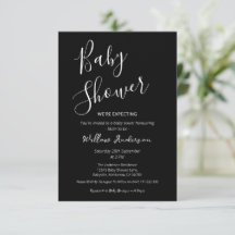 Moderne Minimalistische Script Baby Shower