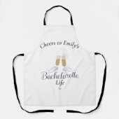 Moderne minimalistische script bachelorette aangep schort (Voorkant)